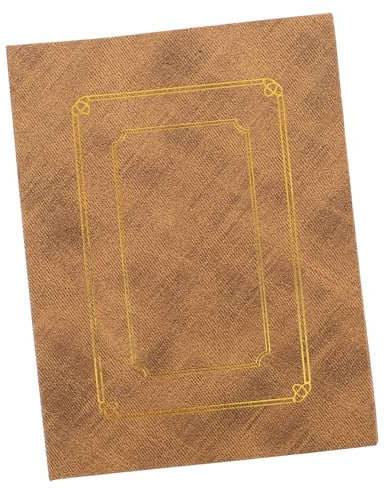 OUNONA Display Album Hefter Mit Plastikhüllen Dokumentenmappen Dateiordner Für Kunstwerke Fotorahmenzubehör Präsentationsanzeigen Portfolio-Ordner Kpop Vinyl Fotoalben Papier Light Brown