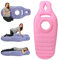 Kingbar Aufblasbares Schwangerschaftskissen, Yogamatte Für Schwangere Mit Loch, Bequeme Beflockte PVC Luftbett Für Schwangere Frauen, Schwangerschaftskissen Zum Schlafen, Pink