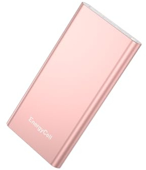 Power Bank 12000mAh USB C Externer Akku 22.5W Pilot 4GS Tragbares Ladegerät für iPhone 16/15/14/13, Tablet, Galaxy S25, Huawei usw.-Rosa