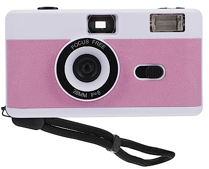 NUOBESTY Vintage Film Camera Reusable Camera Build Flash for Photography for Travel and Everyday Use