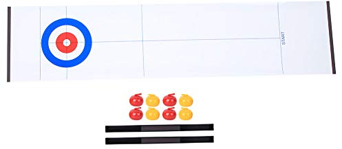 Tabletop Curling Game Kit Lustiges Puzzlespiel Interaktives Spielzeug für Kinder und Erwachsene