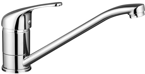 CECIPA Kitchen Mixer Tap, Kitchen Tap with 360° Long Swivel Spout