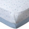 BabyCalin - 2er Set Spannbettlaken Blauer Stern 70x140x17cm