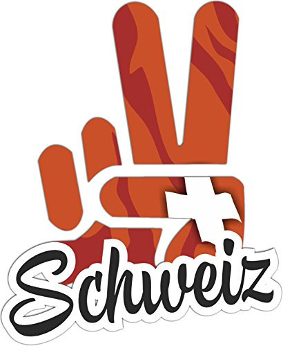 INDIGOS UG - Aufkleber - Autoaufkleber - Sticker - Schweiz - Victory - Sieg - Heckscheibe, Kofferraum - 10x8cm