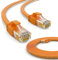 HB-DIGITAL 0,25m Netzwerkkabel LAN Flach Patchkabel mit RJ45 Stecker Kupfer Profi Slim flexibel für Gigabit Ethernet kompatibel mit PC, Router, Switch, Modem, TV, Spiel Konsole Gelb
