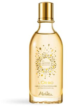 Melvita - Huile Extraordinaire L'Or Bio - Soin Visage, Corps, Cheveux à l'Huile d'Argan - Nourrit, Sublime - Certifiée Bio et Vegan, 100% Naturel - Flacon 50 ml
