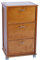 Carrello mobiletto con ante a ribalta con piano in mattonelle 48x38xh83(Rovere)