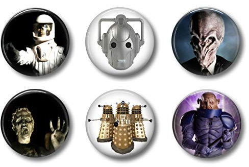 Süße Spind Magnete für Mädchen und Jungen, Doctor Who inspiriertes Thema (Aliens)