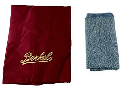 Palatina Werkstatt ® Berkel Capot + chiffon de polissage pour la machine à charcuterie Home Line 200/250 Rouge