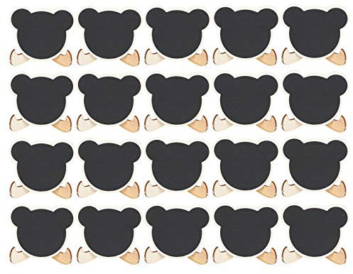 2 Set Holz Tafel Mini Tafel Tags Schilder Karte Nachricht Etiketten Tafel Hochzeit Partys Tischdekoration