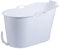 Mobile Badewanne, Ideal für das kleines Badezimmer, 97x52x65cm, Stylisch und Stimmungsvoll (white)
