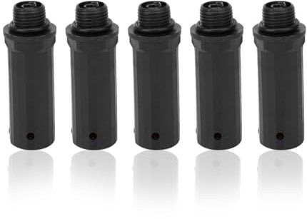Varilla de respiración, 5 piezas de accesorios de bomba de válvula de respiración de compresor de aire de 15,5 mm, hecha de plástico de ingeniería de alta calidad, resistente a la corrosión y al envej