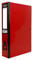 Pukka Foolscap A4 Glossy Box Files with Document Clip & Push Lock School Work Office 70mm Spine File Organiser (Red)