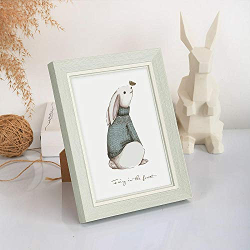 XQSSB Bilderrahmen Fotorahmen Wechselrahmen A4 Zwei Zweck 21 × 29,7 cm Hellgrün