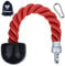 XYZDOUBLE Tricep Rope Cable Attachment Nylon Triceps Rope Pull Down Cord with Non-Slip Handlestraining Multi Gym Fitness Workout Biceps Triceps Gym or Home Red