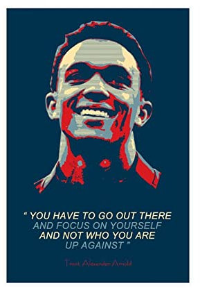 ZHONGZ Trent Alexander Arnold Sports Star Art Poster 7 Leinwandposter Wandkunst Dekor Druck Bild Gemälde für Wohnzimmer Schlafzimmer Dekoration Rahmen: 30 x 45 cm