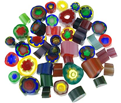 Oshhni Fusible Glass, Mischschmuck-Fusing-Glas, DIY Craft Fusing Brennofen für Schmuck Heiße Glas Kunst Verarbeitung