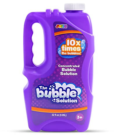 JOYIN 32oz Seifenblasenlösung Nachfüller (bis zu 2,5 Gallonen) Big Seifenblasenflüssigkeit, Seifenblasenkonzentrat für Seifenblasenmaschine, Seifenblasensaft Nachfüller (Violett)