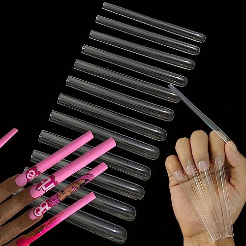 HWHUNO Matériaux de haute qualité : les pointes d'ongles carrées Not C Curve 5XL sont fabriquées en matériau ABS de haute qualité, leur épaisseur et leur fermeté sont suffisantes pour durer environ 2