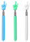 3pcs Pointeur Télescopique, Pointeur de Présentation Télescopique en Classe Bâton de Baguette Télescopique pour Haut Parleurs Enseignants (Blanc, Bleu, Vert)