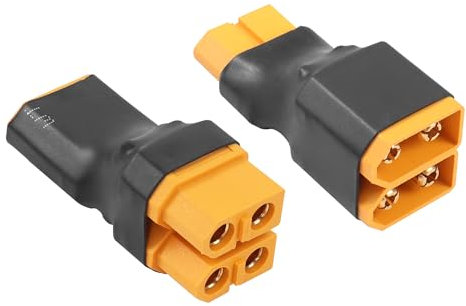 YACSEJAO RC XT60 Series Connector XT60 1 to 2 Parallel Battery Connector for RC NiHM Lipo Battery ESC (1 Female to 2 Male+2 Female to 1 Male)