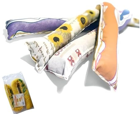 Boudin en tissu Para Spifferi en coton, Protège Porte, 120 cm de boudin en coton, 1 pièce, couleurs assorties fabriquées en Italie