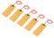 sourcing map Heater Film Heating Plate, 24V 30W Polyimide Heat Pad, Adhesive PI Heater Elements Film 100mmx45mm Heater Strip for Constant Temperature, Pack of 5