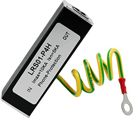 JNJOOD Scaricatore di sovratensione per fax RJ11 Kl01-P4H nero RJ11 ADSL, 500181696