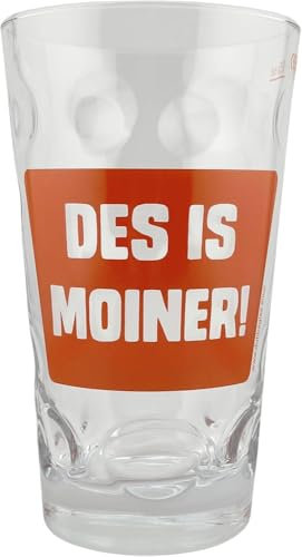 DES IS MOINER! 0,5 L Dubbeglas - Pfälzer Schorleglas Farbe Rot