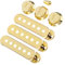 Parliky 7st Pickup-kappe Hut Zubehör Humbucker-protektoren Vintage Coil-pickup-abdeckungen Abdeckungen Für Gitarren-tonabnehmer Eine Armatur Pickup-teile Prämie Plastik Golden