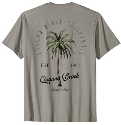 PALMIER TROPICAL DE LAGUNA BEACH, CALIFORNIE, DOS T-Shirt
