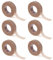 HJZHII 6 Rollen Beige Micropore Tape,1,25cmx9,14m Nose Tape,Nasentape Nasen Tape Nach Op Hautband Flexibles Atmungsaktives Nasenband Selbstklebendes Mullband für Wundverletzungen Schwellungen Sport