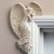 pulunto Engel Türrahmen Dekoration, Engelsflügel Skulptur, Engel Figur Wanddekoration, Eckengel für Wohnzimmer, Schlafzimmer, Büro