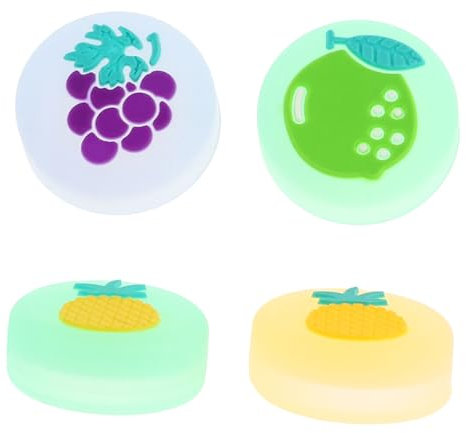 Tofficu 4stücke Nachtleuchtende Joystick-kappen Für Switch Controller Süßes Obstdesign Silikon Daumengriffe Für Besseren Halt Und Komfort Beim Gaming