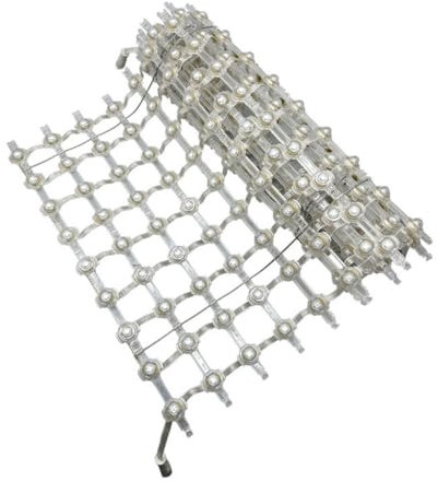 Kanduo Pantalla de red flexible LED Pantalla de rejilla LED transparente, Flexible, a todo color, pantalla de rejilla for construcción al aire libre, pantalla de fuente de luz puntual impermeable(1*1m
