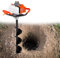 GESAIDES Trivella per Pali da 52 CC con Punte per Trivella, Trivella a Gas a 2 Tempi, per Frutteti, Fattorie, Giardini e Piante,4cm(1.6in)