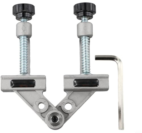 babominimer Morsetto regolabile ad angolo retto per saldatura, morsetto per tubo versatile da 1-40 mm per piastre in ferro/alluminio/acciaio inossidabile, regolazione dell'angolo di 180°, stampo in