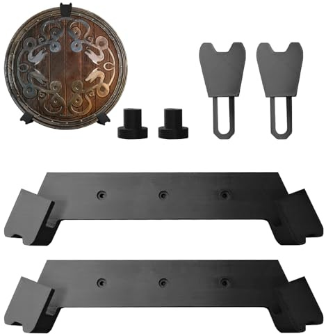 Shield Wall Mount Display Shelf, Adjustable Wall Mounted Shield Display Bracket, Shield Wall Mount Display Shelf For Collectibles, Suitable For All Kinds Of Shields (2 PCS)