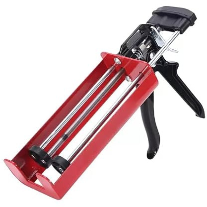 LEWFECBO 2K Kartuschenpresse，Zweikomponenten Kartuschenpistole，Verbundmörtel Presse，Fliesenkleber & Fugenmörtel Kartuschenpistole，für 310 ml Kartuschen