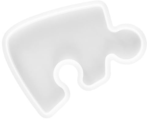 Moule à Sous-verres Puzzle en Silicone Blanc 1 Pièce