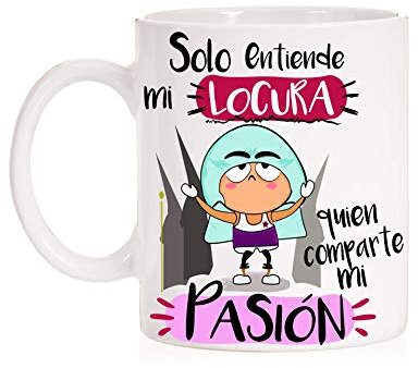 Taza Solo Entiende mi Locura quien comparte mi pasión. Semana Santa. Regalo para cofrade, costalero, Banda de Musica, agrupacion Musical, capillita, Hermandad.