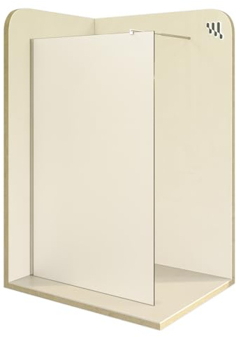 i-flair Duschabtrennung Walk In FIONA 160x200 cm Duschwand Dusche 10mm STARK aus SATINIERTEM NANO ESG Sicherheitsglas mit EDELSTAHL Wandprofil #740