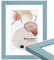 WANDStyle Bilderrahmen Blau DIN A4 21x29,7 cm aus Holz im Landhaus-Stil zum Aufhängen, Posterrahmen Made in Germany, ideal für Urkunde - H750