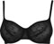 DKNY Women's Monogram Mesh Unlined Demi Bra, Opaque, Black, 32A