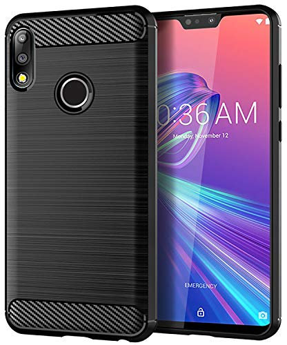 NEKOYA Custodia ASUS Zenfone Max Pro M2, Custodia per Telefono in TPU Morbido e Resistente, Anti-graffio e Antiscivolo, Protezione Robusta, Nero