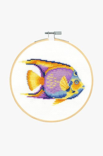 DMC Ocean Blue Kit - Tropical Fish with Hoop