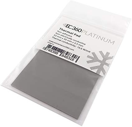 EC360® Platinum 16,6 W/MK Pad Thermique (50 x 50 x 0,5 mm)