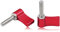 SPEEDWOX Verstellbare Schraube M5 20 mm mit einzelnem Flügel, roter Aluminiumlegierung, Drehknopf, Daumenhebel für Kamera, 2 Stück