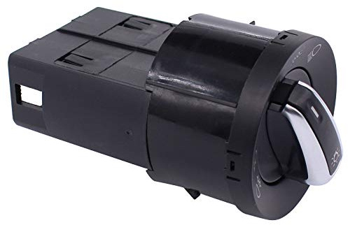 HouYeen Bouton de commande chromé pour phares Alhambra Bora Golf Lupo New Beetle Polo