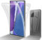 Cadorabo Funda Compatible con Samsung Galaxy Note 20 en Transparente - Funda para teléfono móvil de Cuerpo Completo de 360° Delantera y Trasera Protección Integral con protección de Pantalla